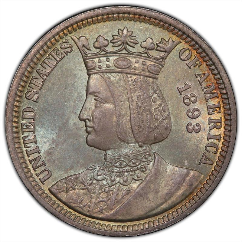 1893 25C Isabella PCGS MS 65 CAC