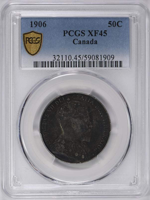 1906 Canada 50C PCGS XF45 