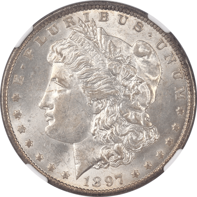 1897-O Morgan Silver Dollar $1 NGC AU 58 - Nice Original Coin