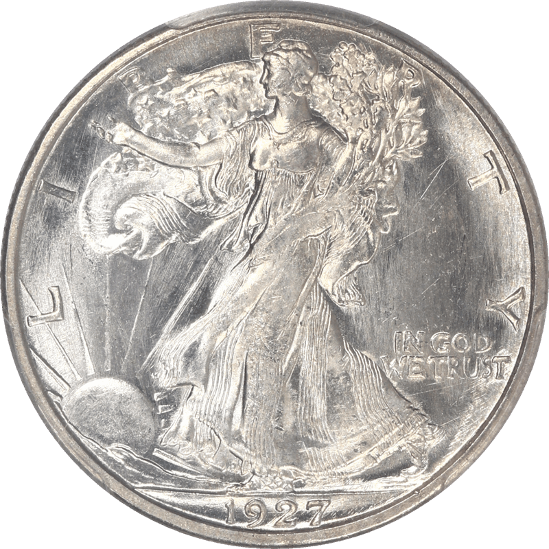 1927-S Walking Liberty Half Dollar 50c PCGS MS65 Incredibly Low Population in High Grade