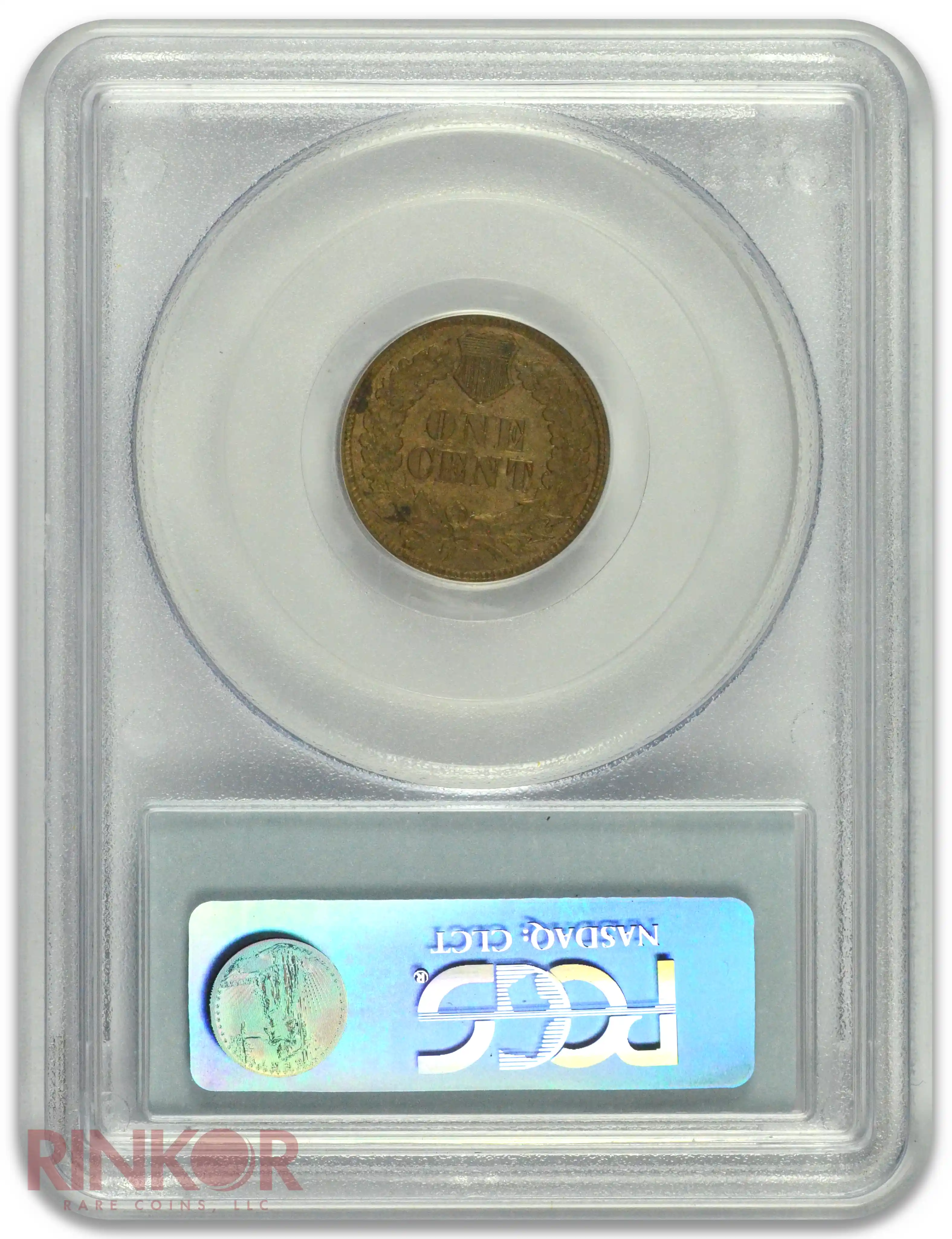 1862 1C Indian Cent PCGS AU-58