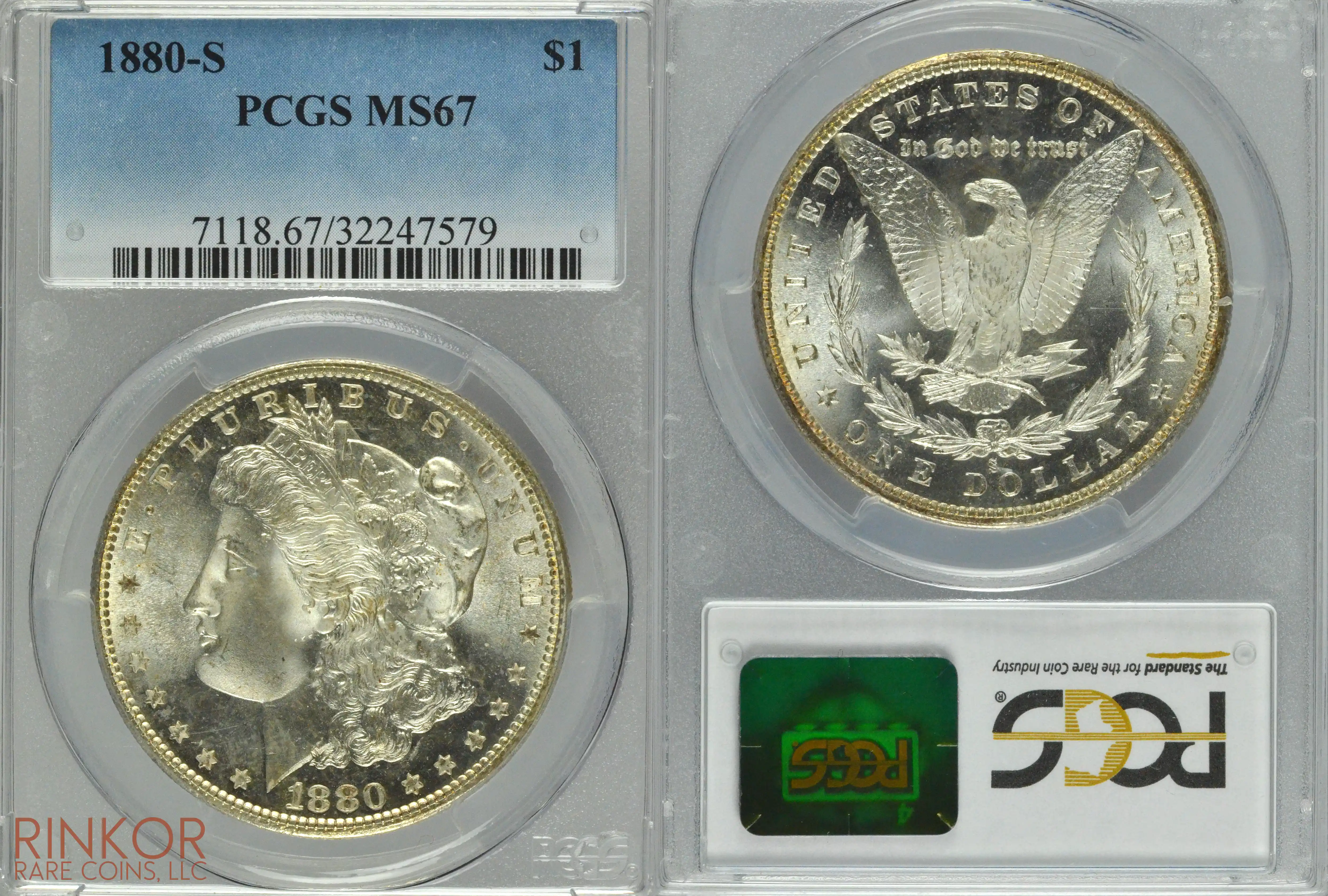 1880-S $1 PCGS MS 67