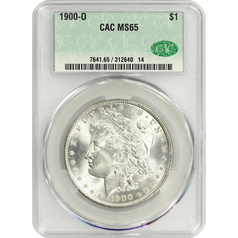 1900 O Morgan Dollar $1 CAC MS65