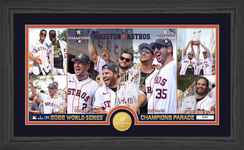Houston Astros 2022 World Series Champions Parade Bronze Coin and Photo Mint 