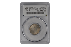 1874 Shield PCGS MS MS 66