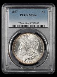 1897 $1 PCGS MS64 MS64