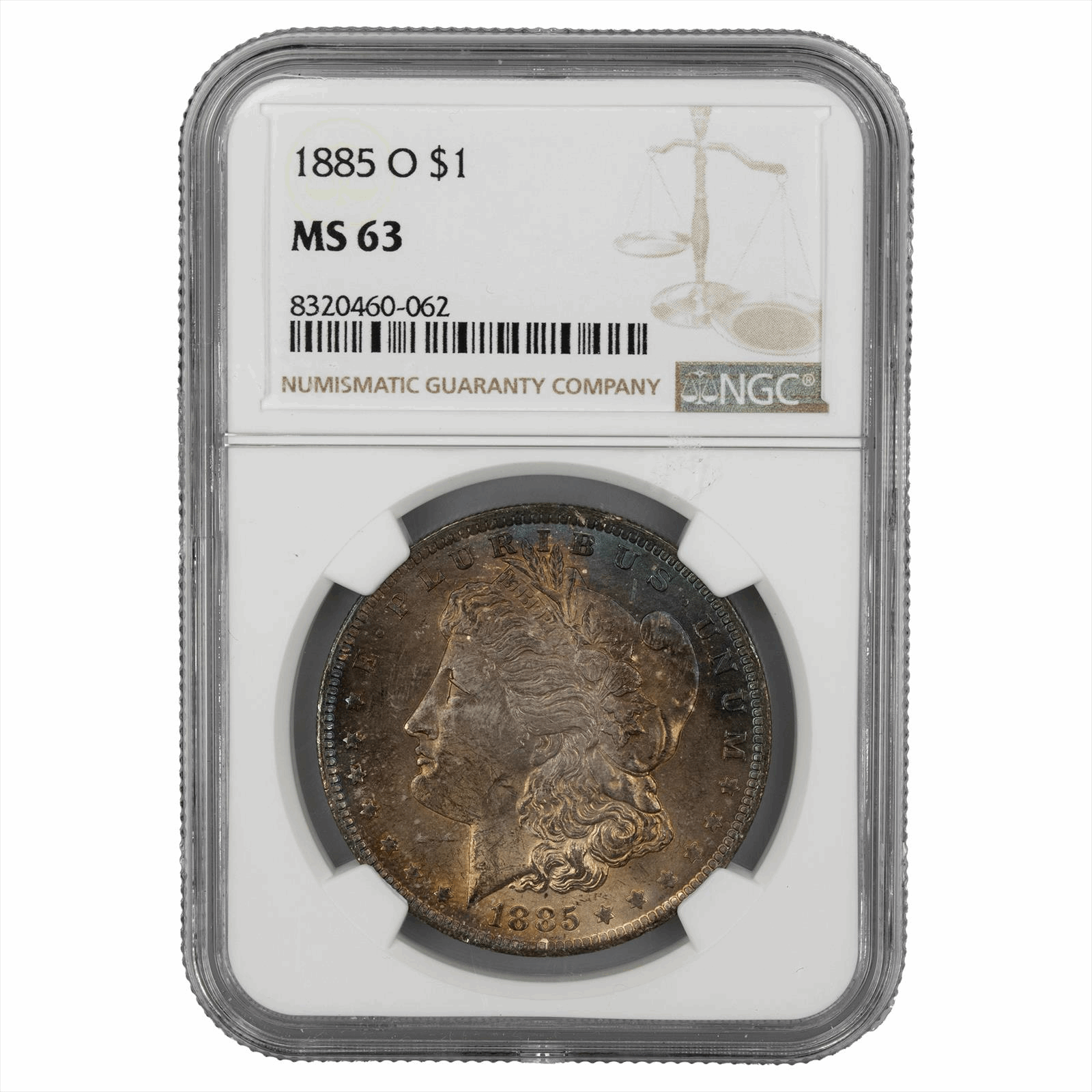1885-O Morgan Silver Dollar $1 NGC MS 63