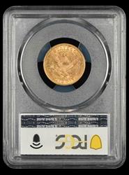 1861 $5 Gold Fairmont Collection PCGS MS 61