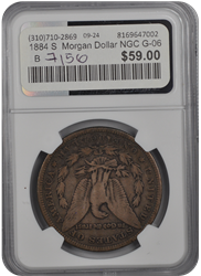 1884 S  Morgan Dollar NGC G-06