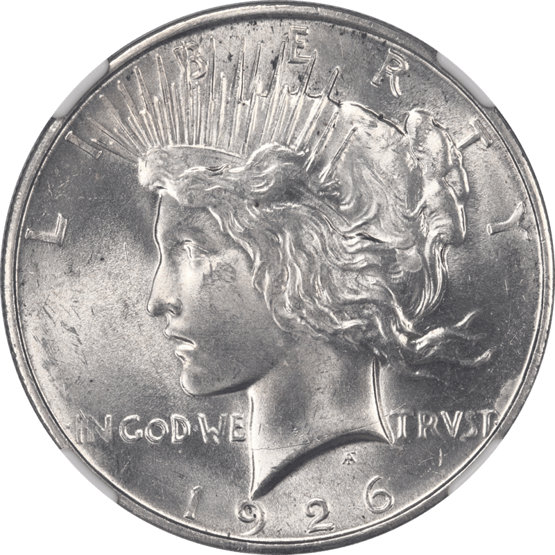 1926-D Silver Peace Dollar $1 NGC MS 63 Frosty Choice BU