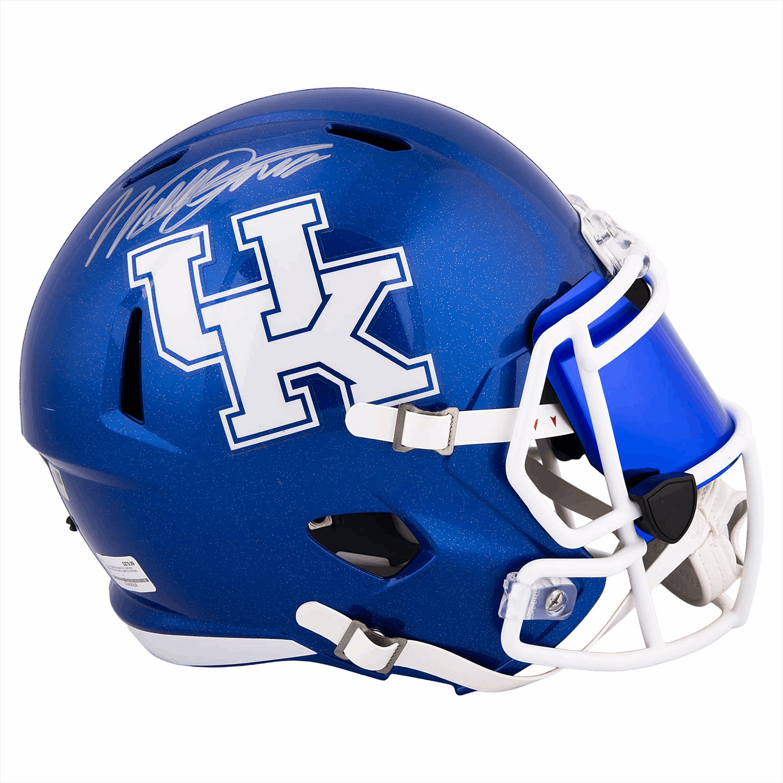 WILL LEVIS SIGNED WILDCATS FULL SIZE REPLICA HELMET WITH EYE SHIELD FANATICS CERTIFIED 