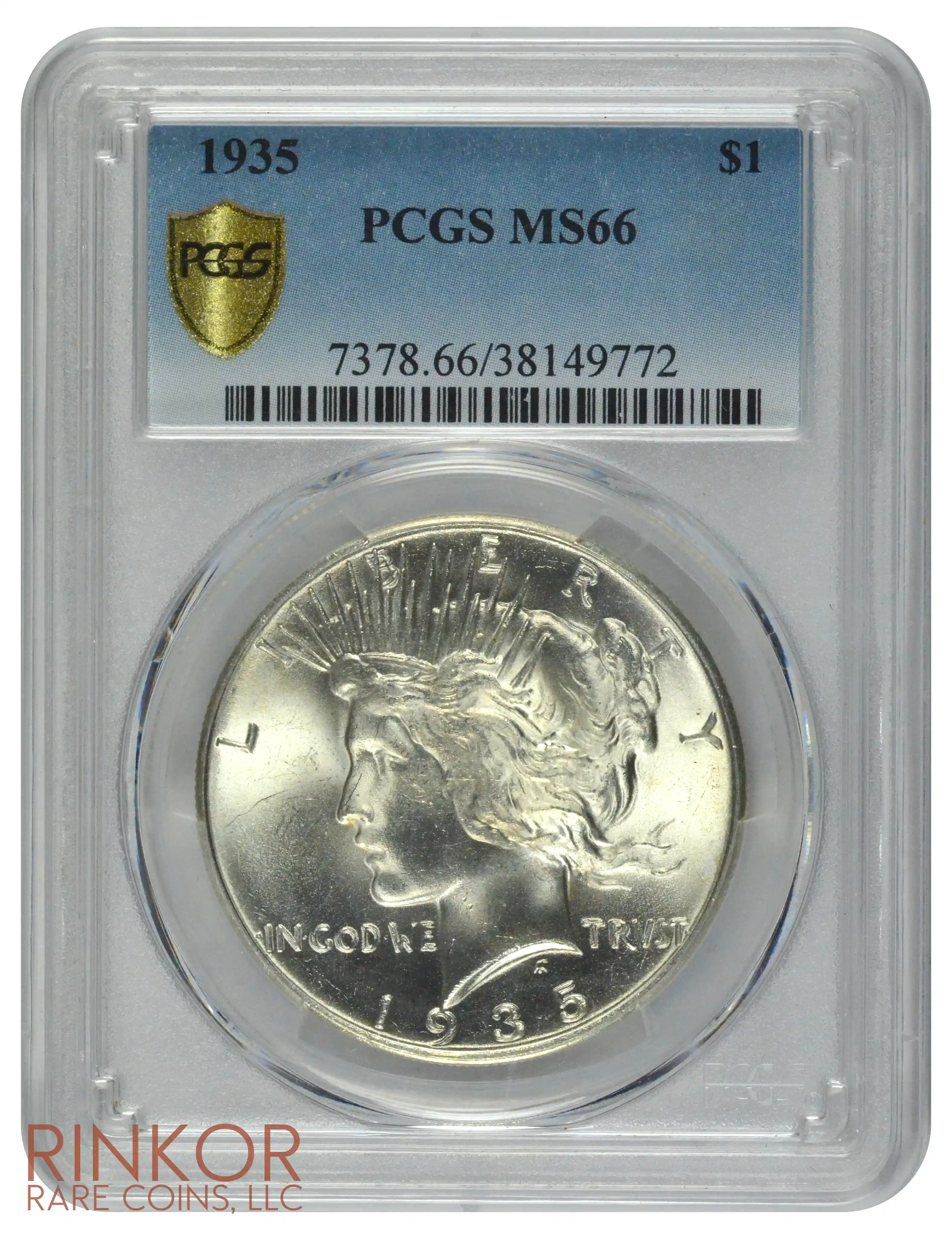 1935 $1 PCGS MS 66