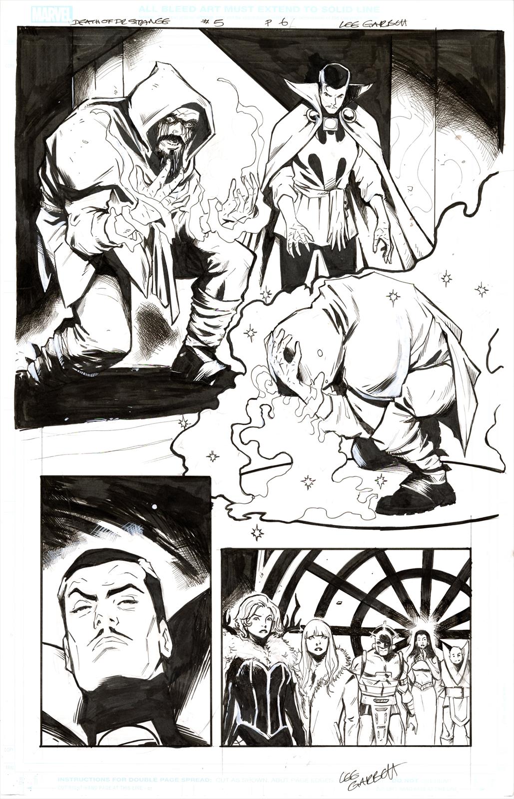 Death of Doctor Strange #5 Page 6 Artist:  Lee Garbett (Penciller) ,  Lee Garbett (Inker) Media Type: Pen and Ink Art Type: Interior Page 
