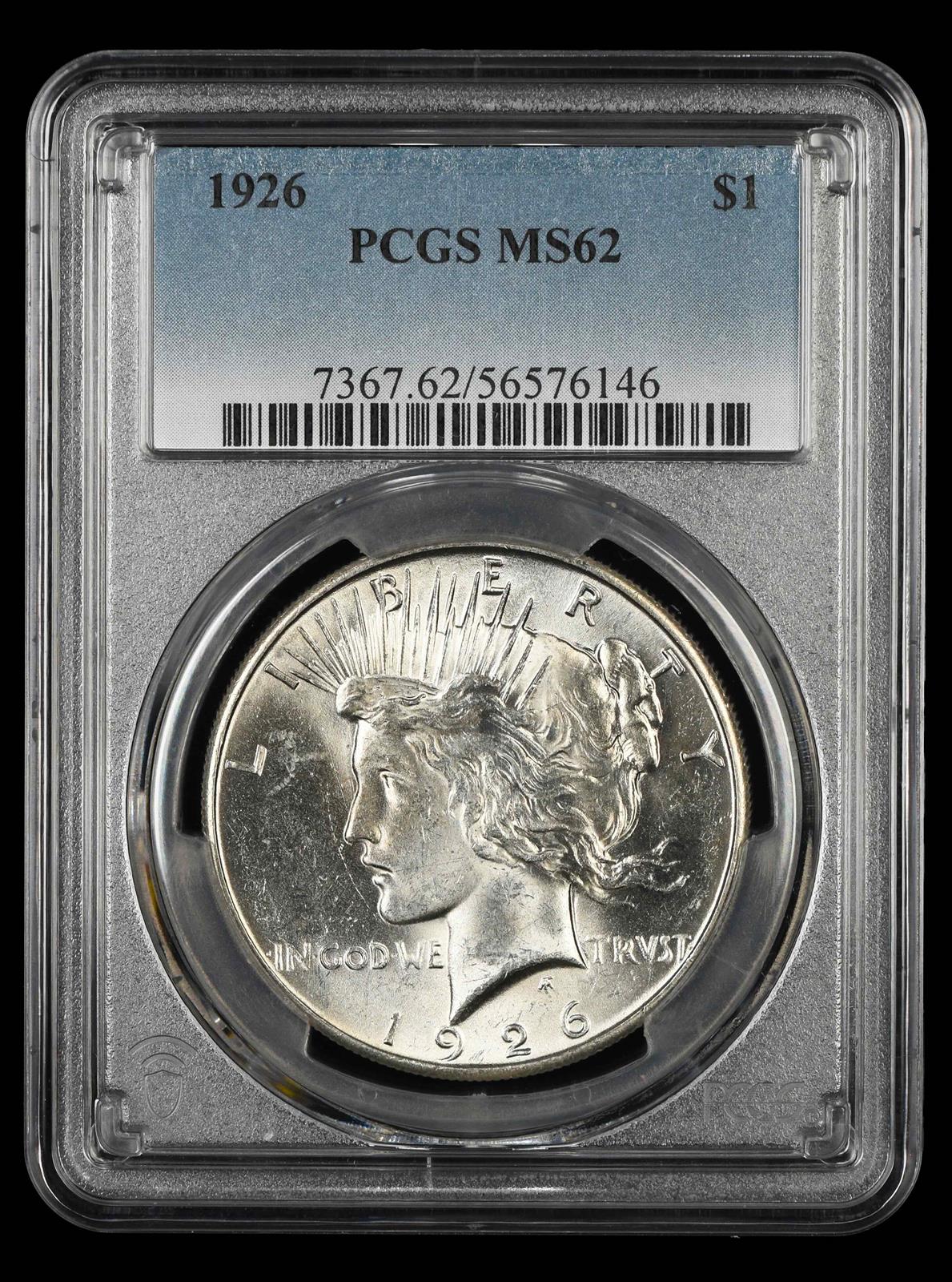 1926 $1 PCGS MS 62