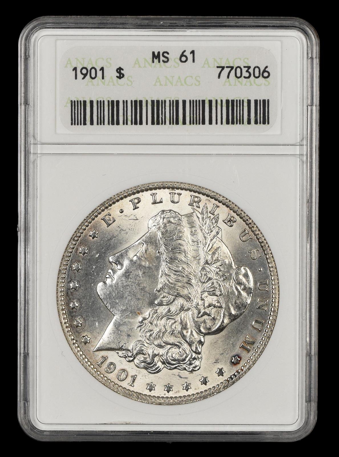 1901 $1 ANACS MS61