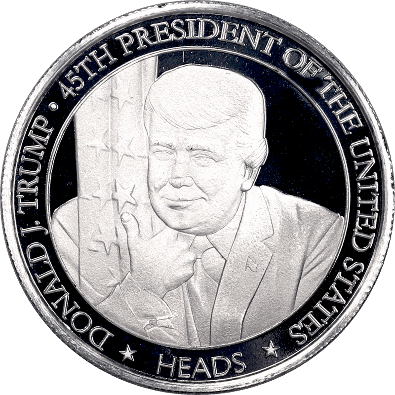 *Holiday Special* 1oz Silver Trump / Biden Presidential Flip Round - Limited Quantity Available - USCJ Exclusive Product 