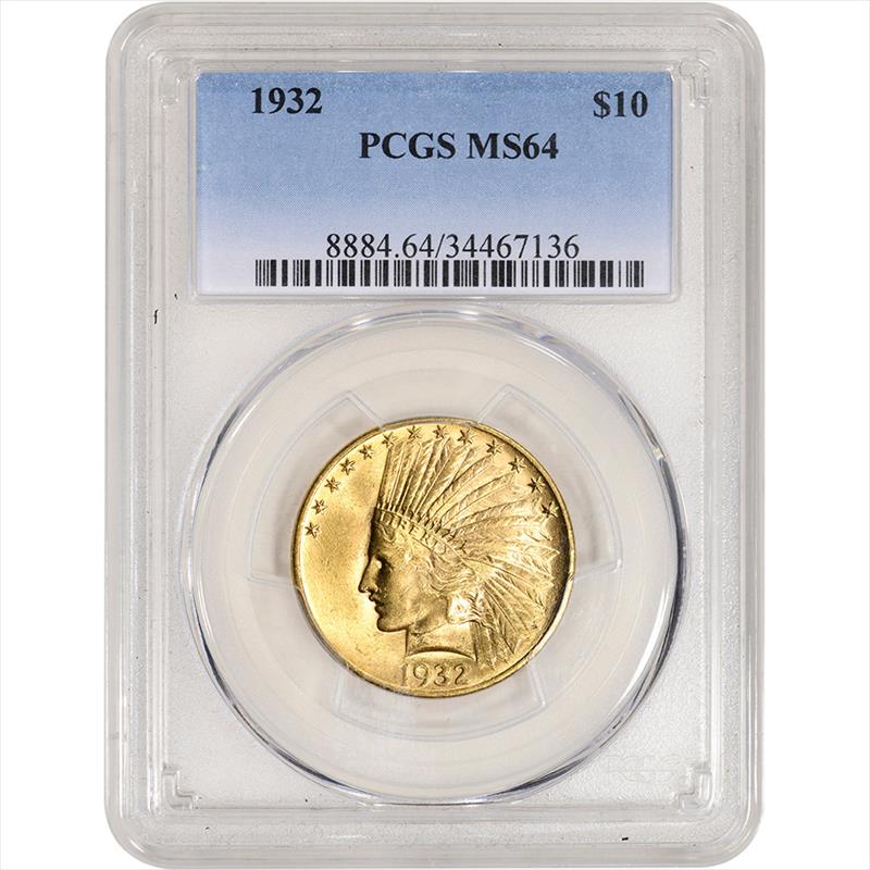 $10 Indian Gold Eagle MS64 (Date Varies) 