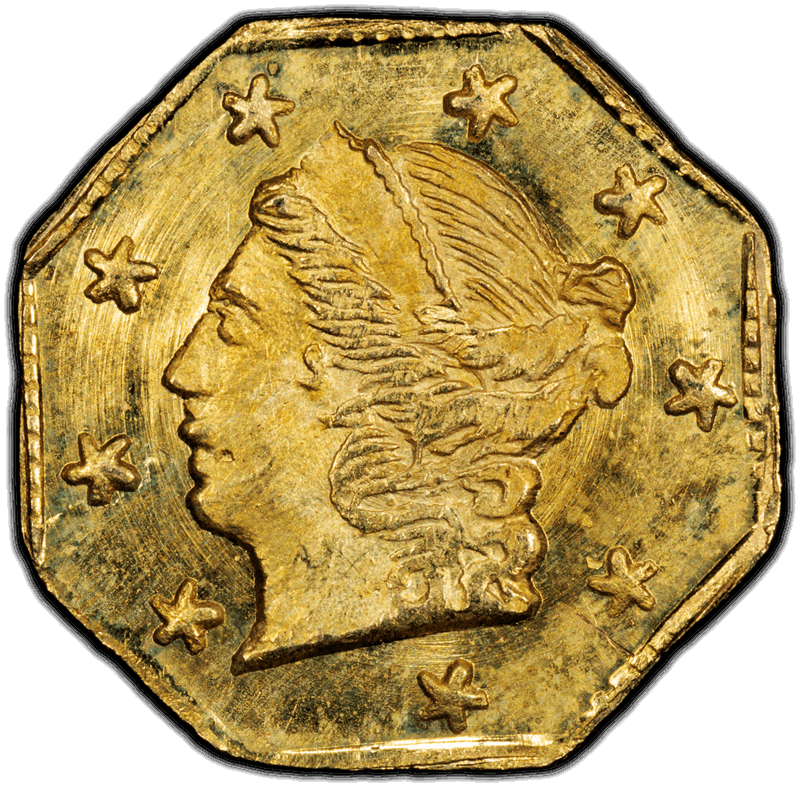 1868 G25c BG-711 PCGS  MS 65