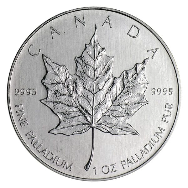 1 oz Palladium Maple Leaf - BU (Date Varies) 