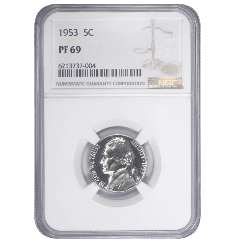 1953 Jefferson Nickel, 5c,  NGC PF 69 - Nice Coin