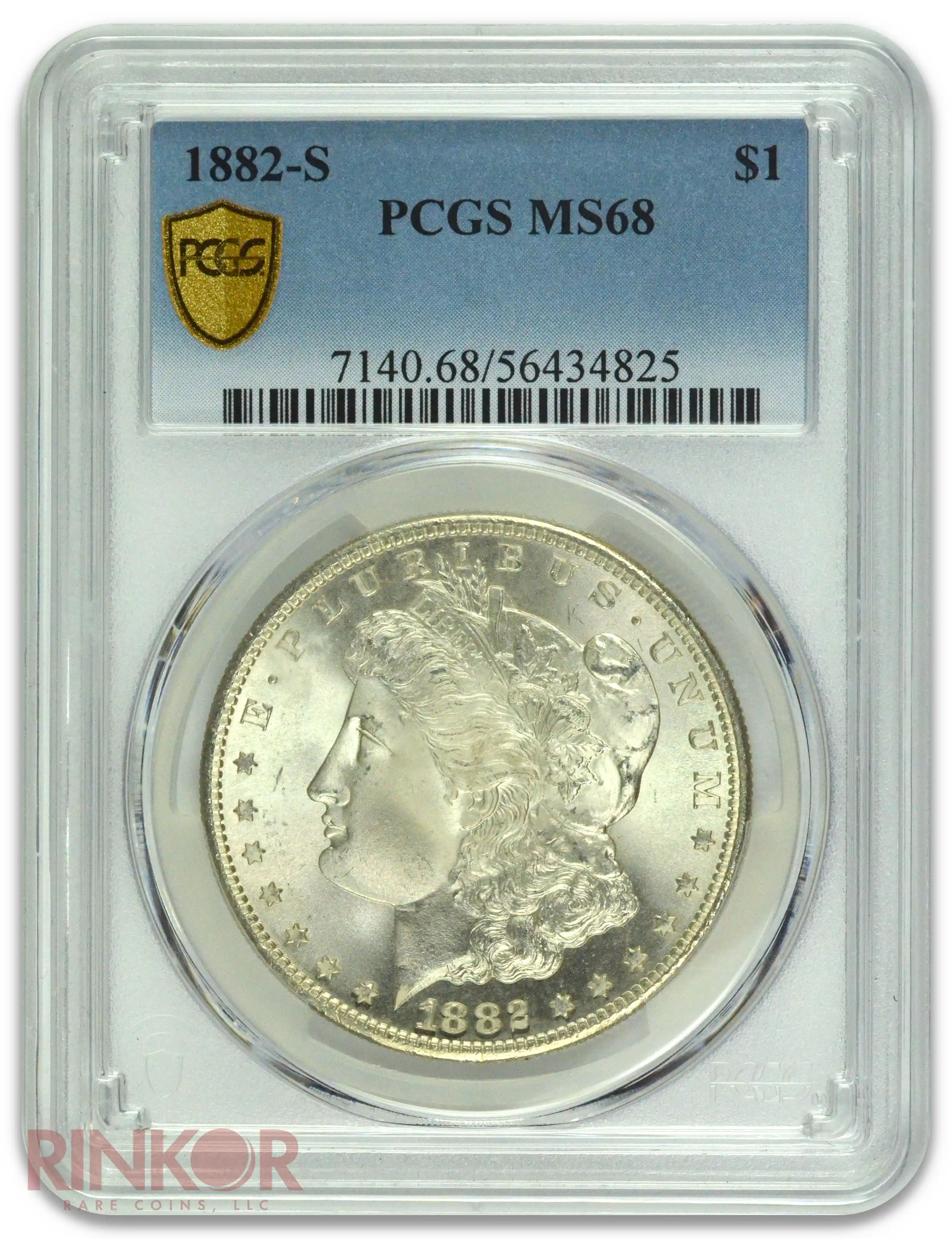 1882-S $1 Morgan Dollar PCGS MS 68