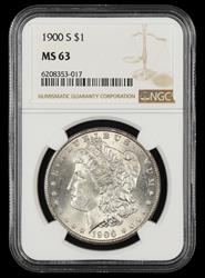 1900 S $1 NGC  MS63