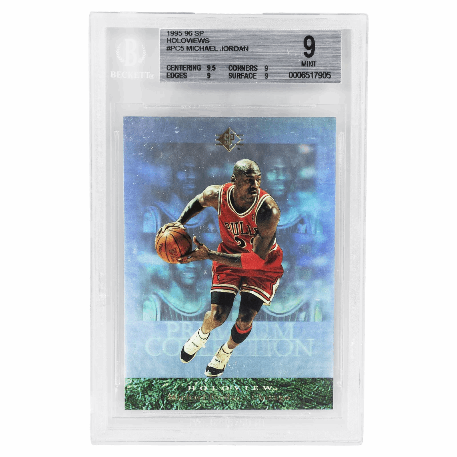 1995-96 SP HOLOVIEWS MICHAEL JORDAN #PC5 BGS MINT 9 