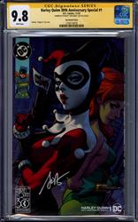 Harley Quinn 30th Anniversary Special #1 CGC Signature Series 9.8 (D.C., 2022) Signed by Stanley Artgerm Lau 