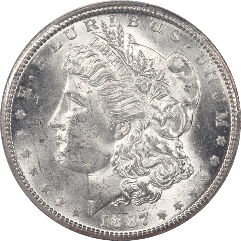 1887-S Morgan Silver Dollar $1 PCGS MS63 Choice BU