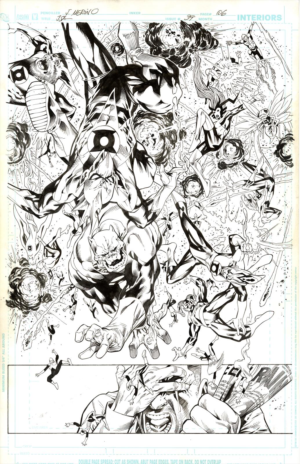 Justice Society of America Vol. 3 #39 Page 6 Artist:  Jesus Merino (Penciller) Media Type: Pen and Ink Art Type: Interior Page 