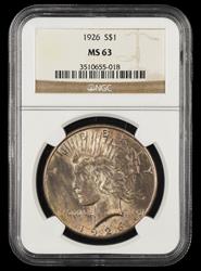 1926 $1 NGC MS 63