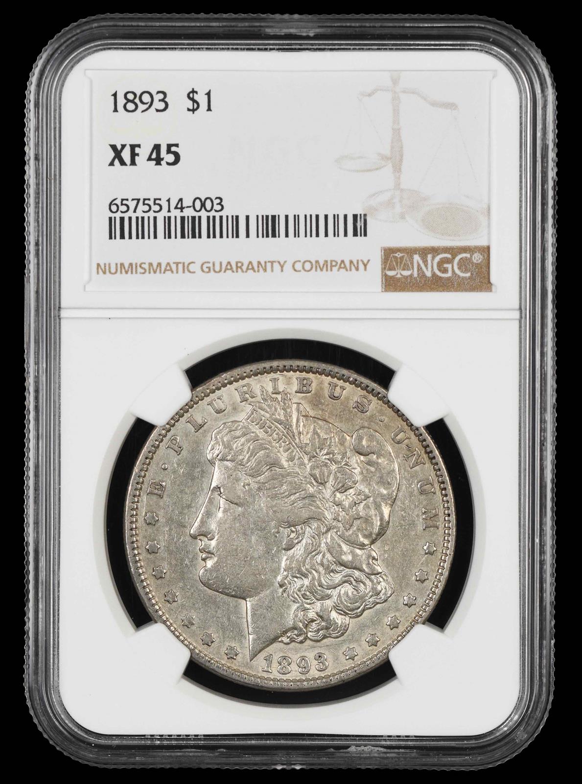 1893 $1 NGC XF-45
