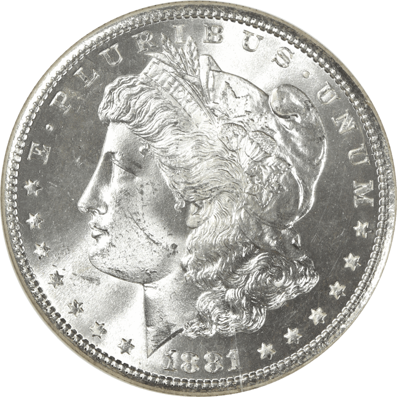 1881-S MORGAN Silver Dollar $1 NGC MS 65