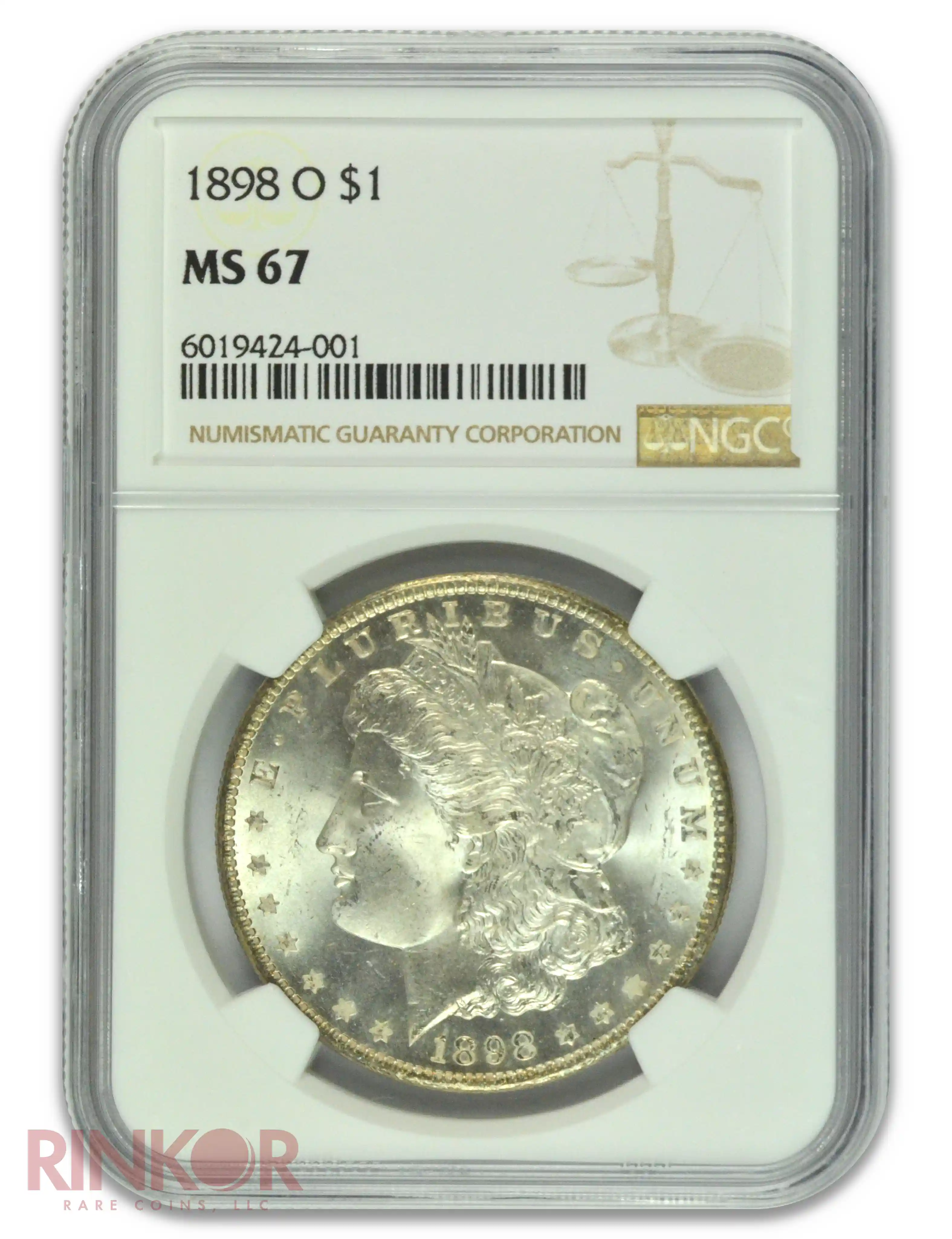 1898-O $1 NGC MS 67