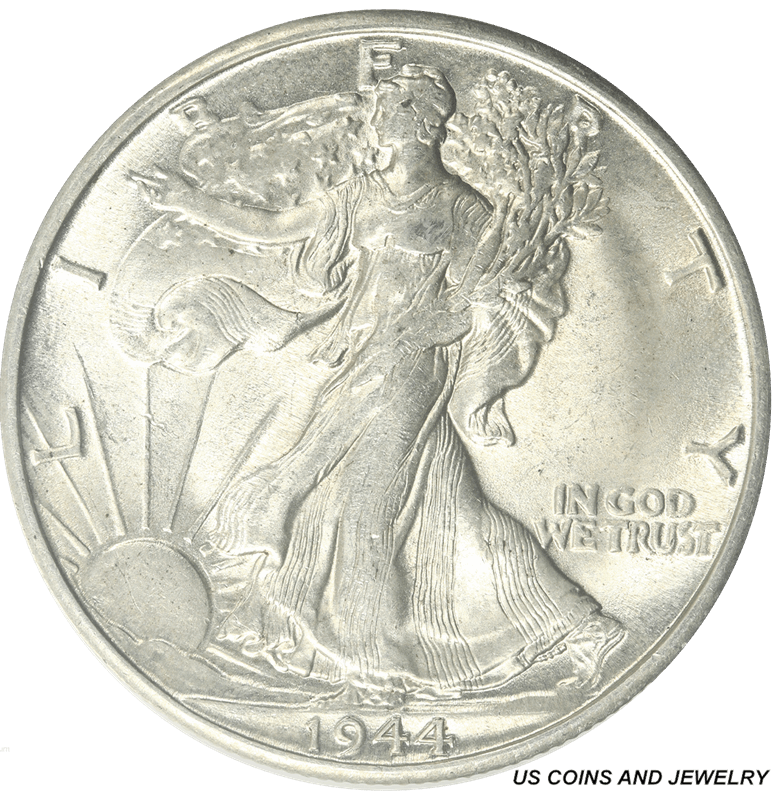 1944-S Walking Liberty Half Dollar Unc Unciirculated