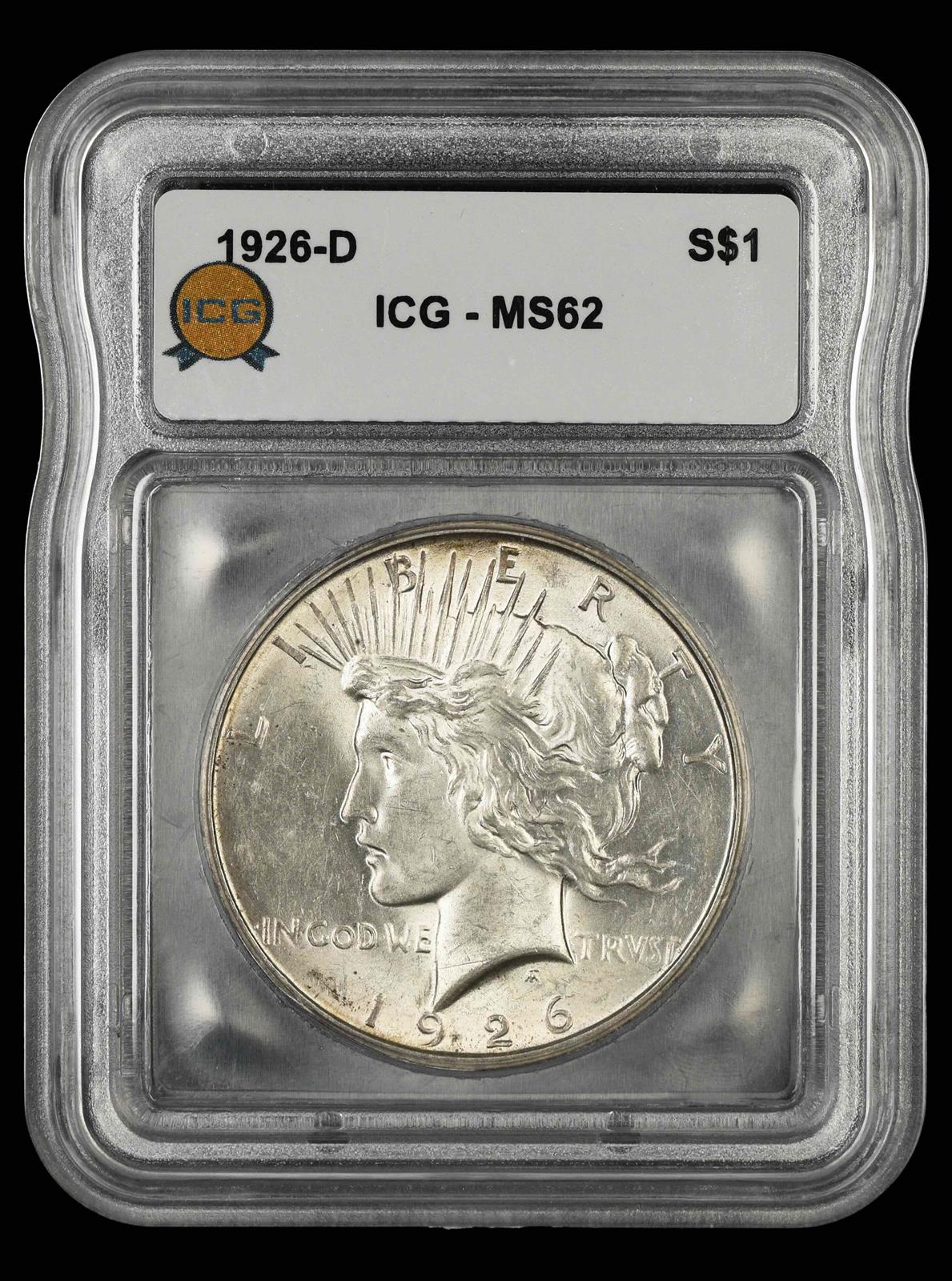 1926 D $1 ICG MS 62
