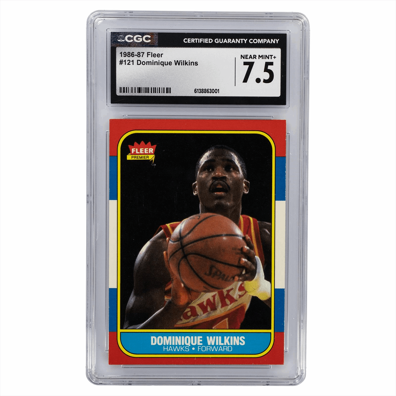 1986-87 Fleer Dominique Wilkins #121 CGC NM+ 7.5