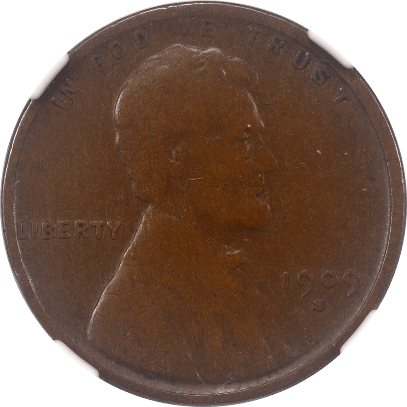 1909-S VDB Lincoln Cent 1c NGC VG08 - Nice Collectors Coin