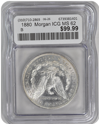 1880  Morgan ICG MS 62