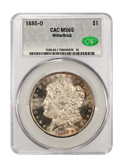 1885-O $1 CAC MS 65