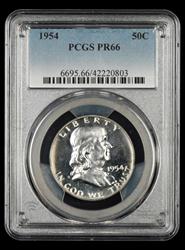1954 Franklin Half Dollar PCGS PR66 PR66
