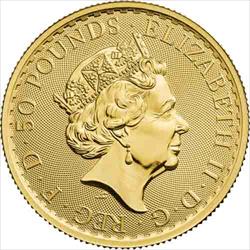 2023 50 Pound 1/2 oz Great Britain Gold Britannia BU 