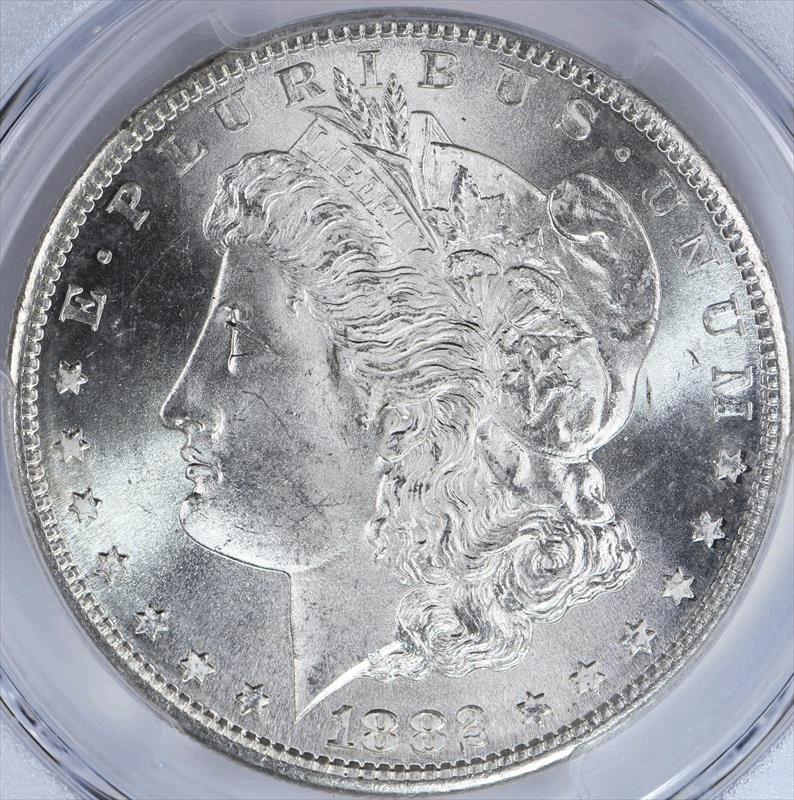 1882-S $1 PCGS MS 67+CAC
