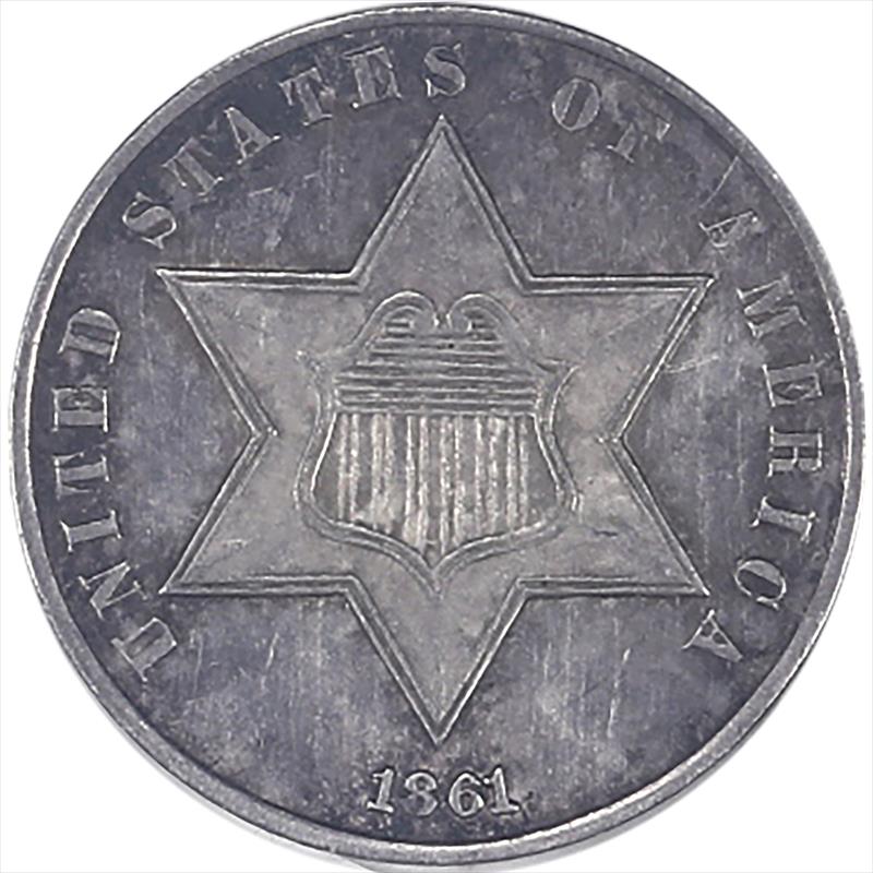 1861 3CS PCGS MS 92 - Nice Original Coin