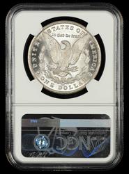 1880 8/7 CC $1 VAM 5 High 7 Top 100 Bill Fivaz Signature Label NGC MS 66 +
