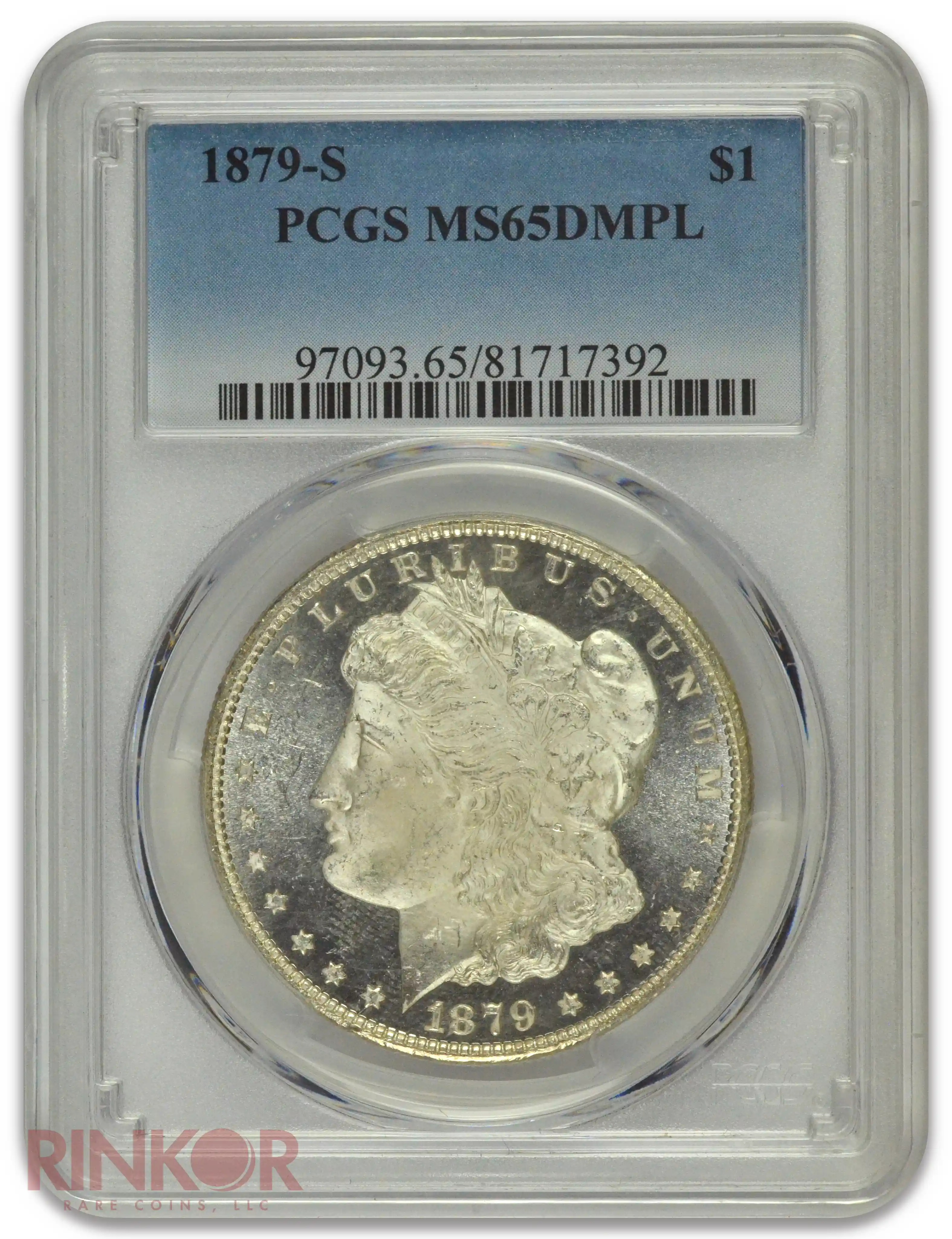 1879-S $1 Morgan Dollar PCGS MS 65 DMPL