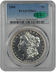 1900 Morgan PCGS (CAC) PR 63 