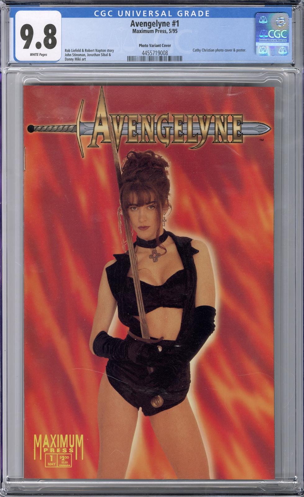 Avengelyne #1 Maximum Press Photo Variant Cover 5/95 CGC 9.8