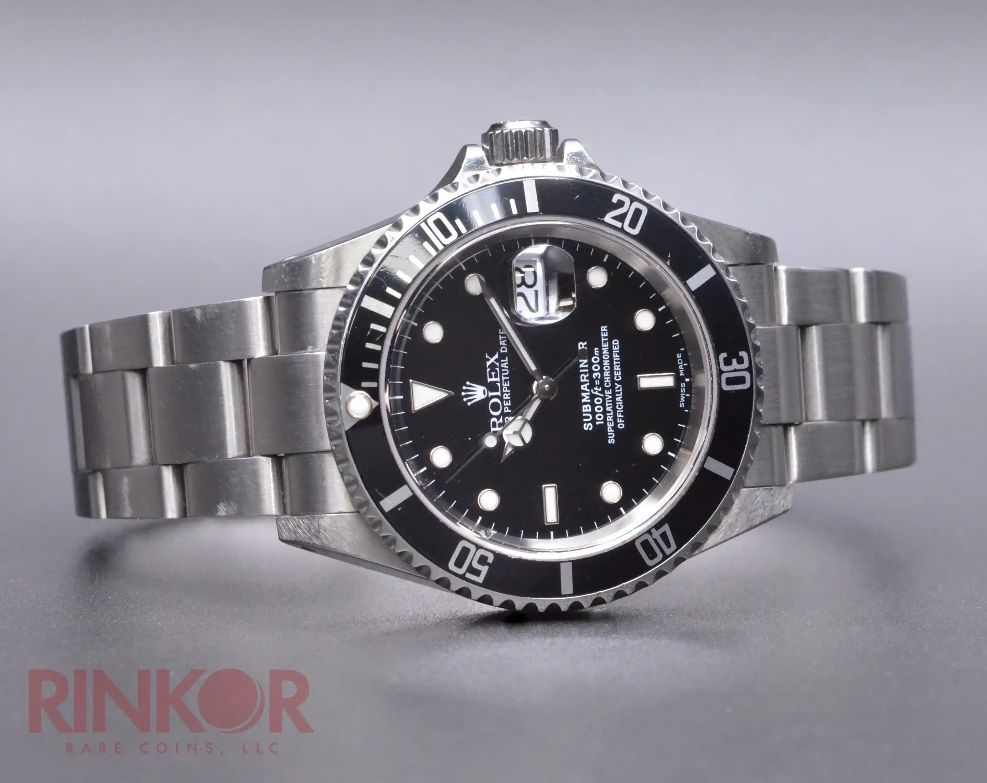 2000 Rolex Black Submariner 16610 Watch Only