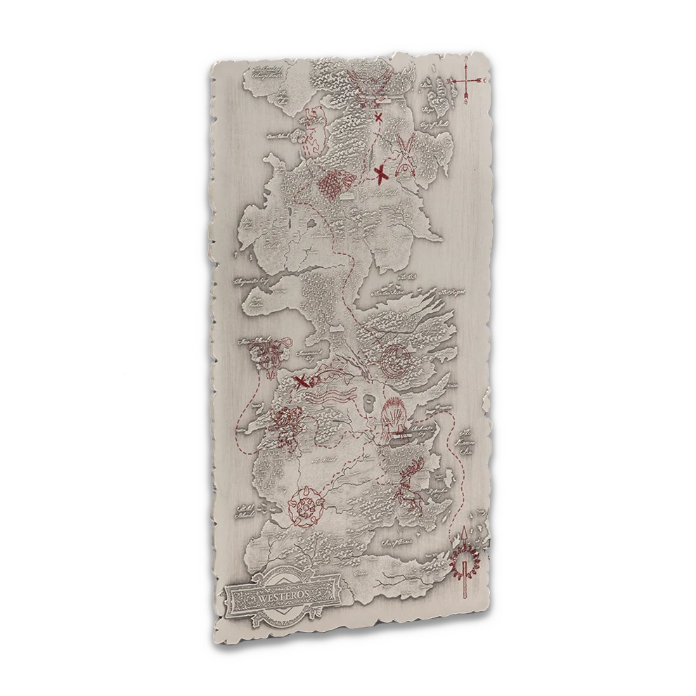 2026 Niue Game of Thrones - Map of Westeros 5oz Silver Coin 